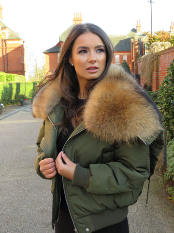 Sophia black coat - gold hardware