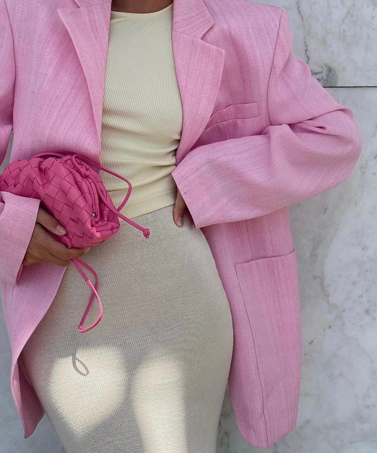 Soho Knott Clutch Bag - Rose pink Mini