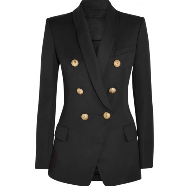 Long Length Double Breasted Blazer